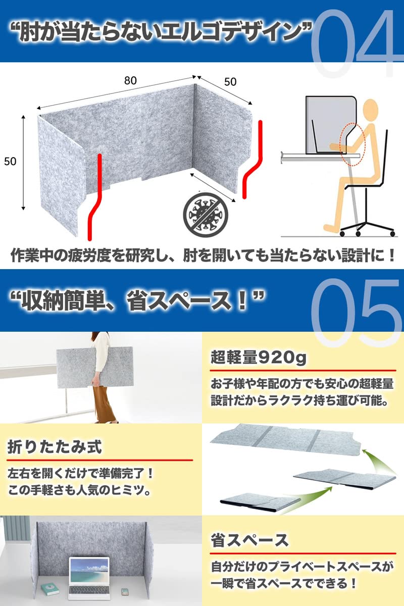 Amazon.co.jp: ETLIFE 防音 吸音 パーテーション 吸音ブース