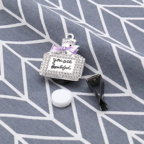 2PCS Auto Vent Clip Charms Bling Rhinestone