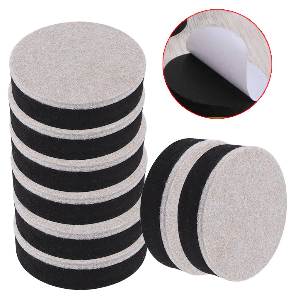 8 Rialzi Per Mobili Autoadesivi In Feltro - Solleva Letti, Armadi, Divani, Proteggi Pavimenti - Foto 2