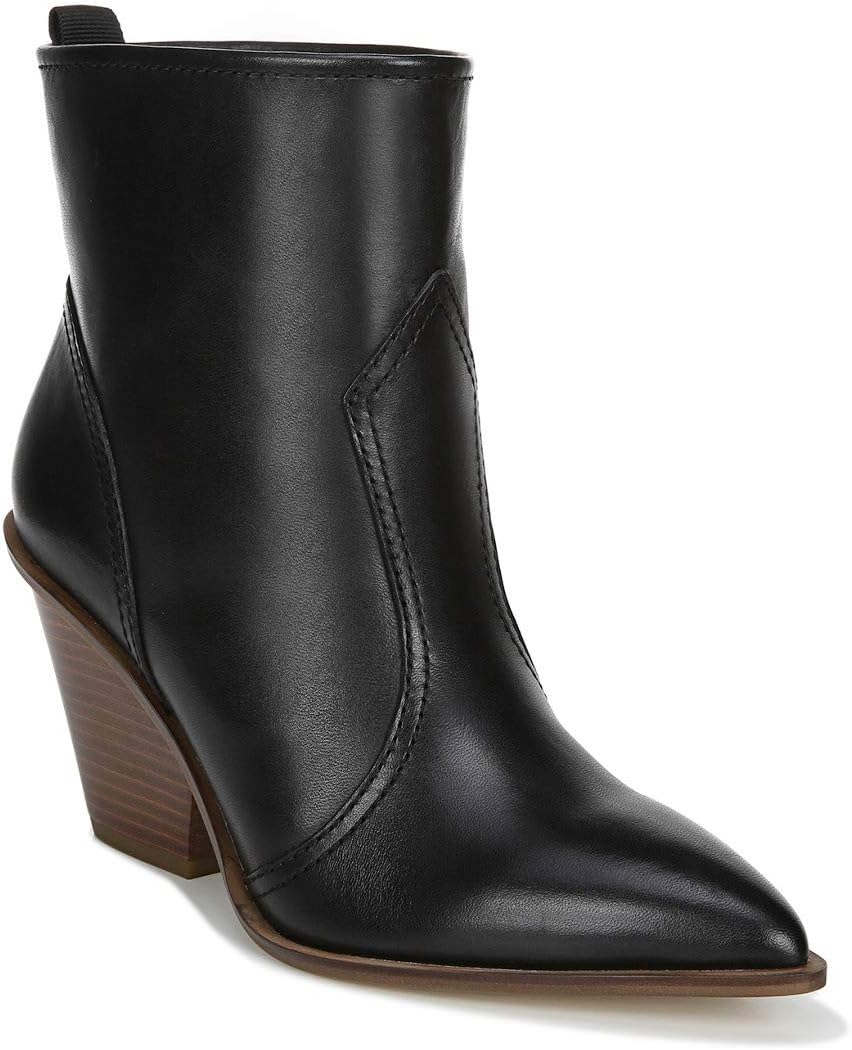 Franco Sarto Valentina Leather Bootie, 9.5 Black