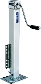 Fulton HD50000101 Square Trailer Jack, Side Mount, 5,000 lbs. Lift Capacity, Sidewind, Bolt-On, 28 Inch Travel