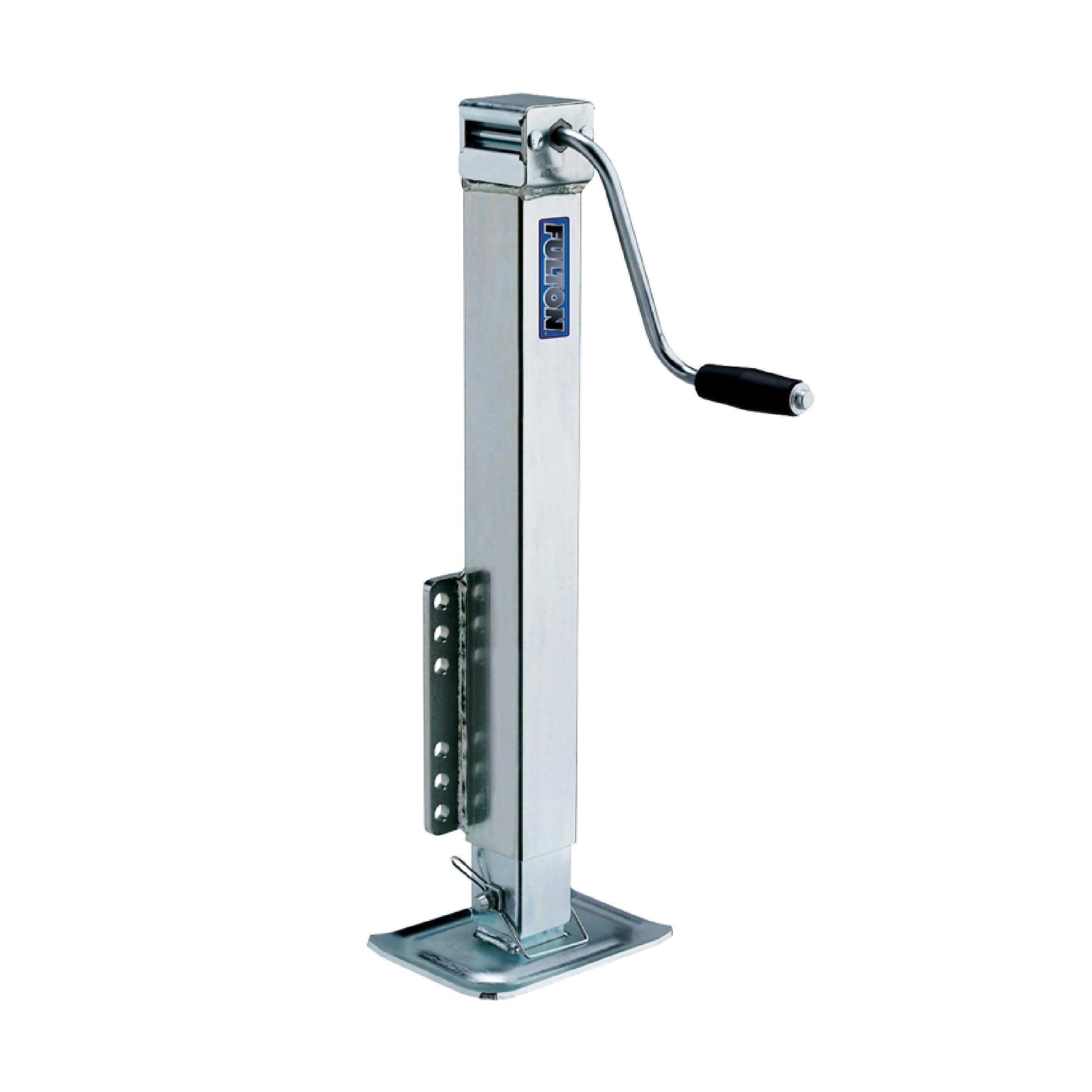 Fulton HD50000101 Square Trailer Jack, Side Mount, 5,000 lbs. Lift Capacity, Sidewind, Bolt-On, 28 Inch Travel
