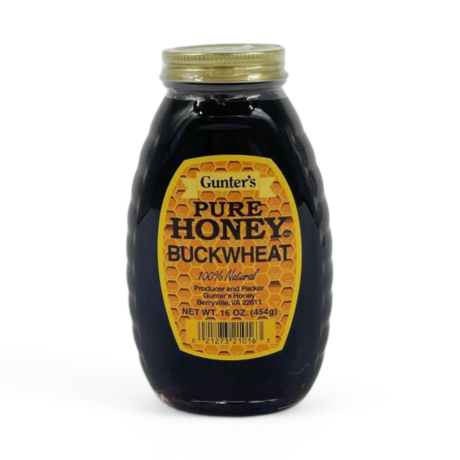 Gunter's Pure Buckwheat Honey, 16 fl Oz (Pack of 4)