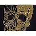 HZCX FASHION Mens Rhinestone Skull Graphic Shirt Round Collar Short Sleeve Tees