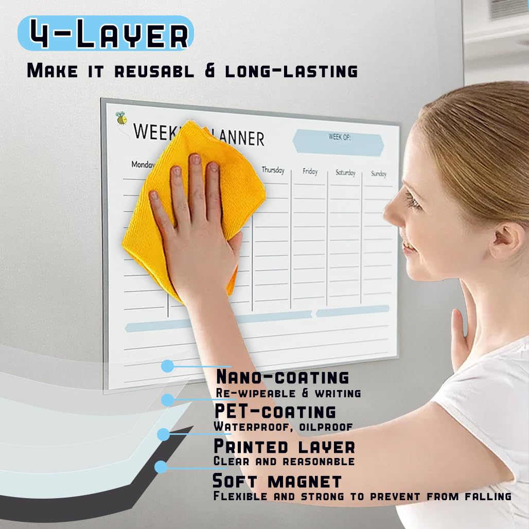 Belegao Weekly Planner Whiteboard Magnetic - Image 4