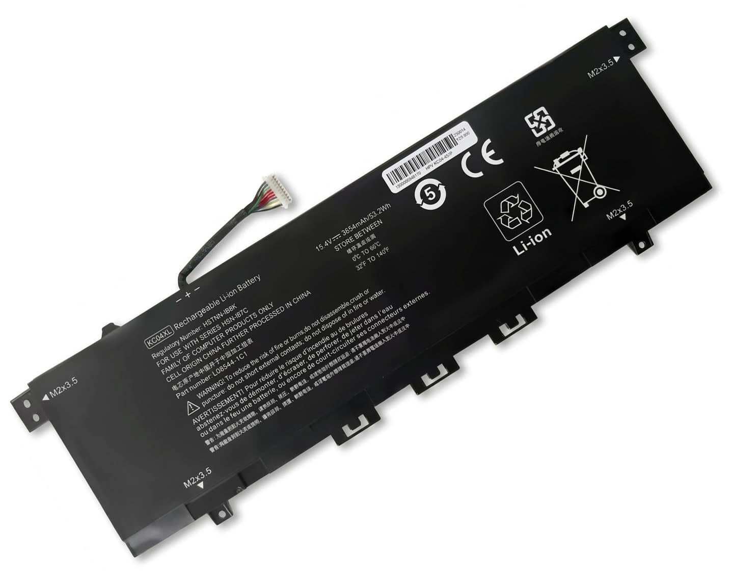 Batería para Ordenador portátil KC04XL para Las Series HP Envy X360 13-AG 13-AR, Envy 13-AH 13-AQ, HSTNN-DB8P, HSTNN-IB8K, KC04053XL, L08496-855, L08544-1C1, L08544-2B1, TPN-W133, TPN-W13, TPN-W13