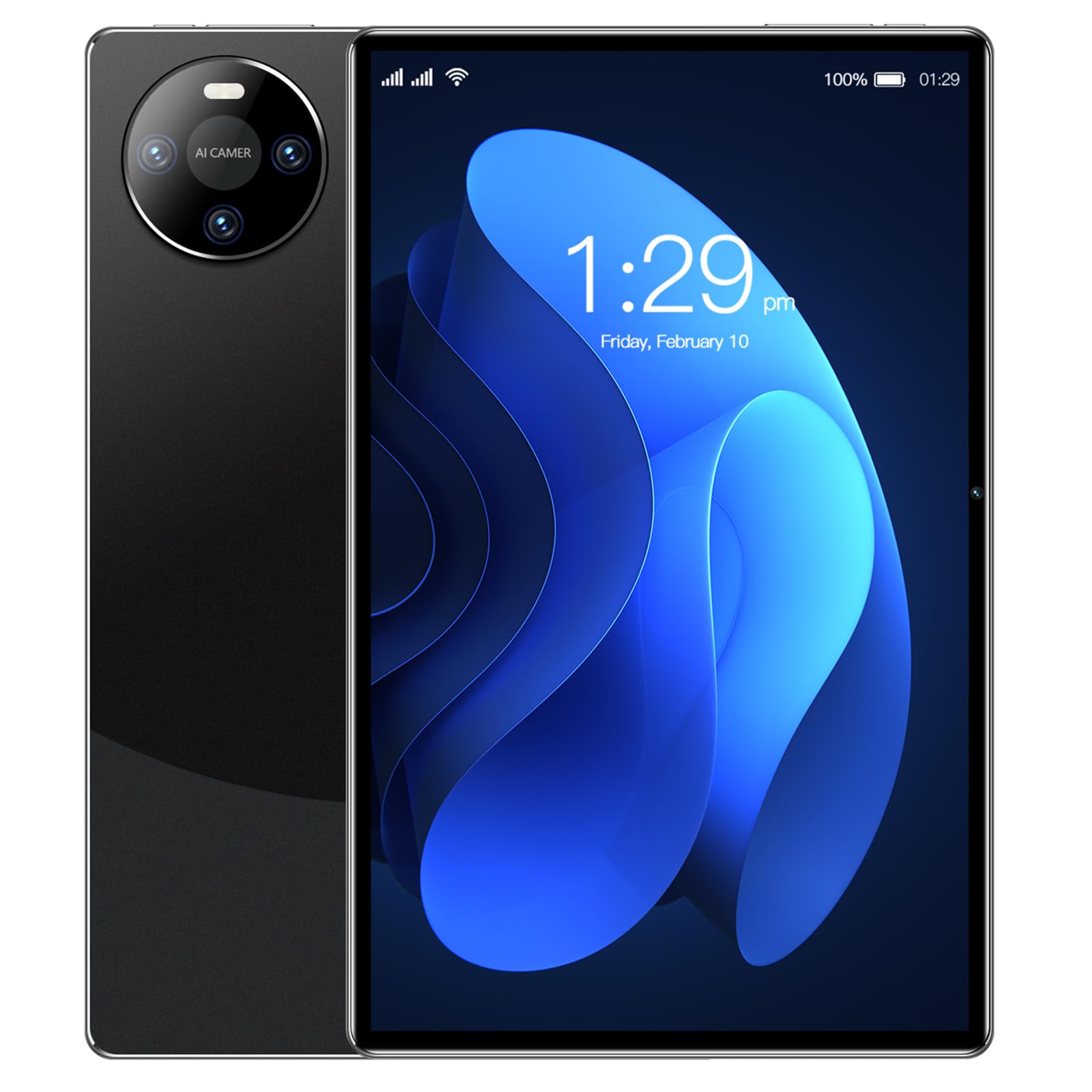 Domary Tablet Tablet PC WiFi 10 Pollici 8 GB 256 GB Snapdragon 870 14 5G WiFi BT 5.0 8000 MAh con Schermo 1960 X 1200 Doppia Fotocamera per Riunioni in Ufficio a Casa (Unione Europea)