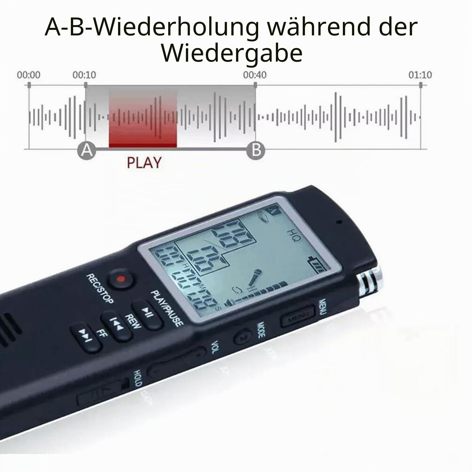 BODYA 8 GB Ghost Hunting EVP Voice Recorder Paranormale Ausrüstung Spirit Digital Voice Box mit Kopfhörer und Mikrofon
