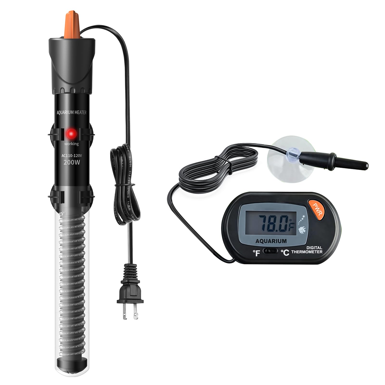 HiTauing Aquarium Heater - Adjustable Temperature Control -8