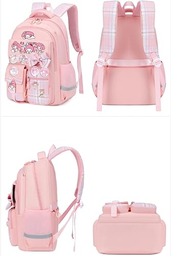 Miniatura 5 de Mochila Vivixilan Kawaii, Resistente al Agua y Transpirable con Múltiples Bolsillos, Adecuada para Viajes y como Regalo de Cumpleaños