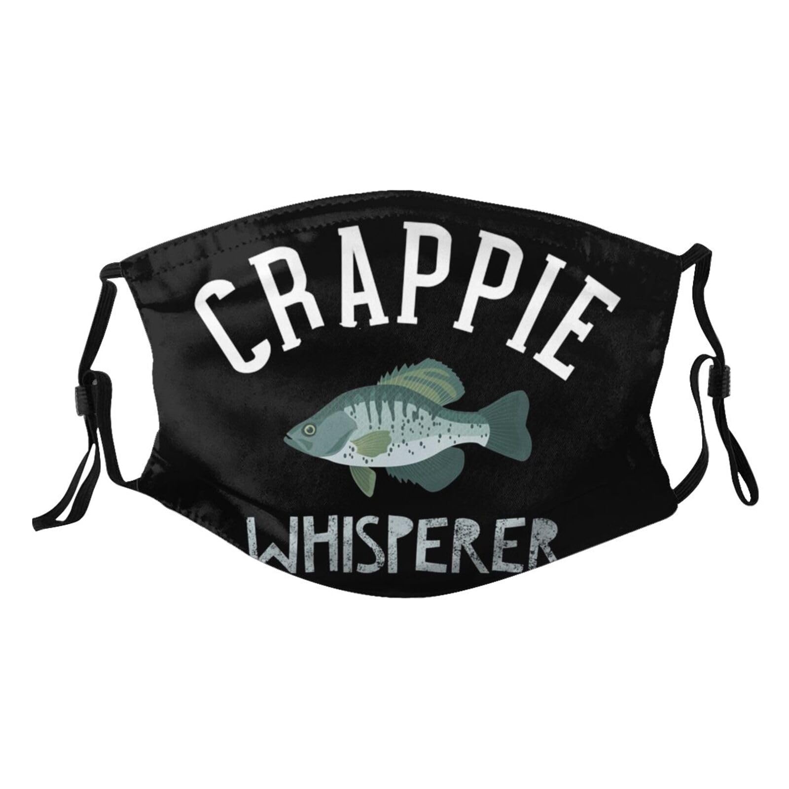 Crappie Whisperer Fishing Adult Dust Mask Adjustable Dust Face with 2 Filter54
