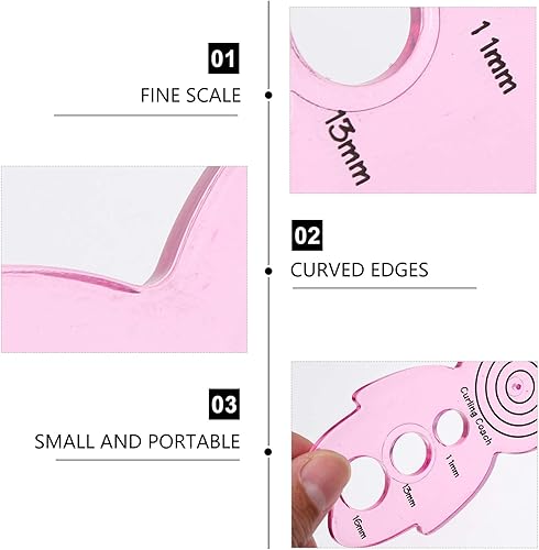 Miniatura 2 de EXCEART 5 piezas Curling Coach Cute Doll Shape Paper Quilling Tool de diferentes tamaños Origami Paper Rolling Holder DIY Art Craft Project Supplies