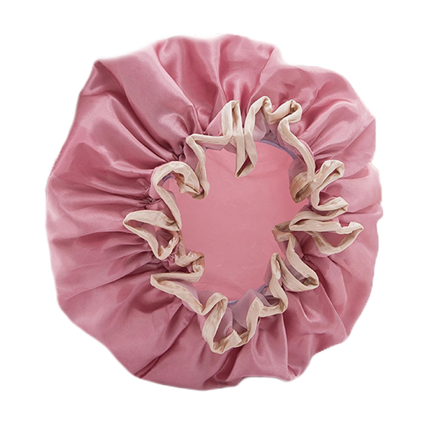 Gorros de ducha impermeables para mujer, rojo rosado, gorro de ducha reutilizable, gorros de ducha para duchas, sauna, cuidado corporal, mantener el cabello seco, etc.