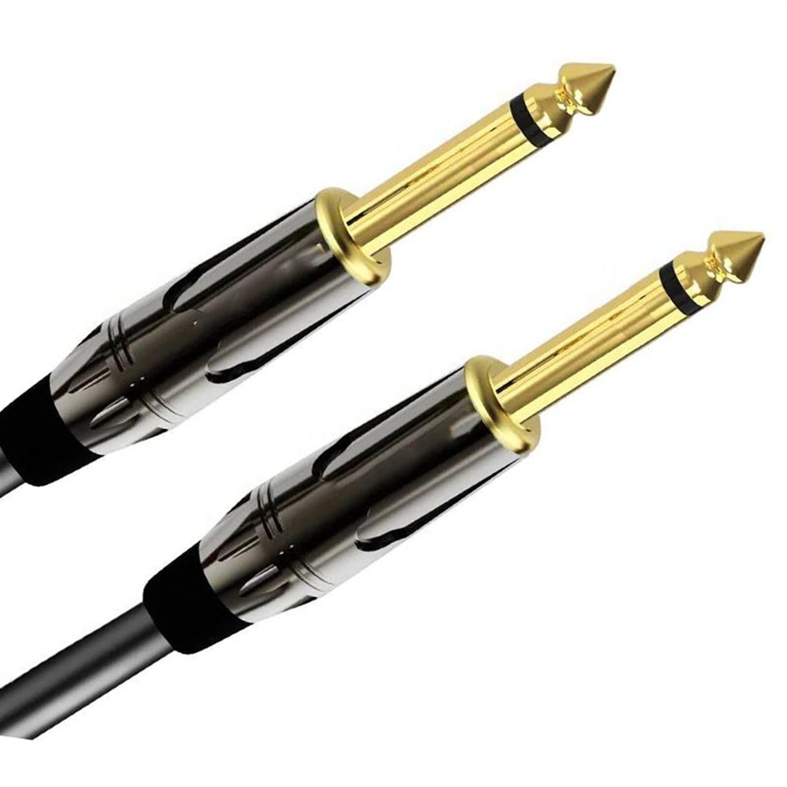 TSTS Cavo Strumento per Chitarra Cavo Da 6,35 Mm A 6,35 Mm Maschio-maschio Bilanciato Adatto Per Chitarra Elettrica Basso Amplificatore Mixer Altoparlante Cavi Da 1/4 Di Pollice(TS,5m)