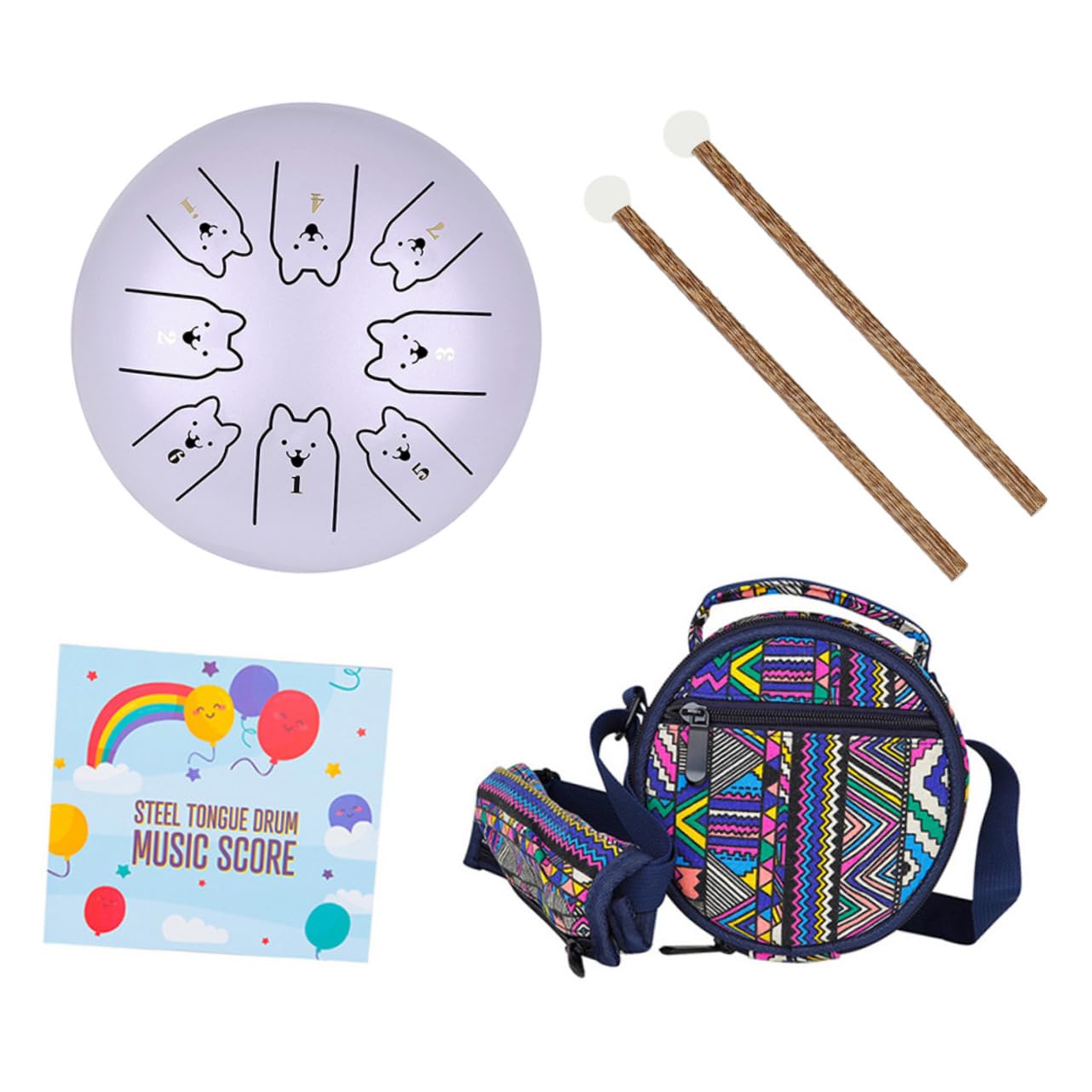 de Lengüeta de Acero Inoxidable de 5,5 Pulgadas para Percusión, Diseño Único y Sonido Excelente, Adecuado para Principiantes y Músicos de Mano