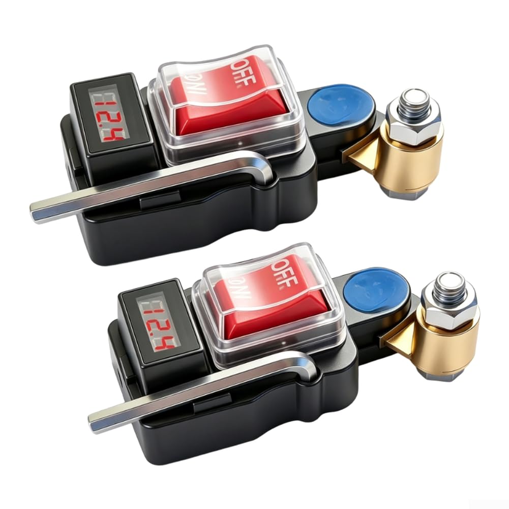 Interruptor Desconexión para batería 12/24V Monitor Voltaje Real
