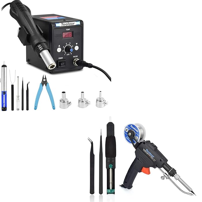 Buy Hot Air Rework Station, 110V SMD Hot Air Gun Soldering Station 100