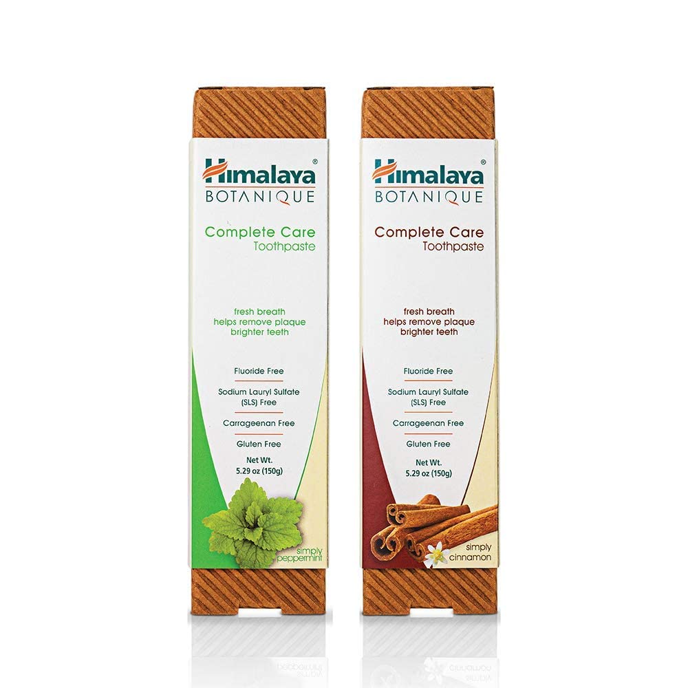 Botanique Complete Care Toothpaste, Peppermint and Cinnamon - Fluoride Free Toothpaste for Clean Teeth & Fresh Breath - Vegan, Gluten Free, No Artificial Flavors, 5.29 oz (Pack of 2)