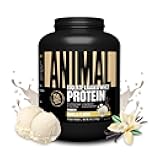 Animal Whey Isolate Protein Powder - Loaded for Pre & Post Workout Muscle Builder and Recovery with Digestive Enzymes for Men & Women - 25g Protein, Great Taste, Low Sugar - Vanilla 4 lbs