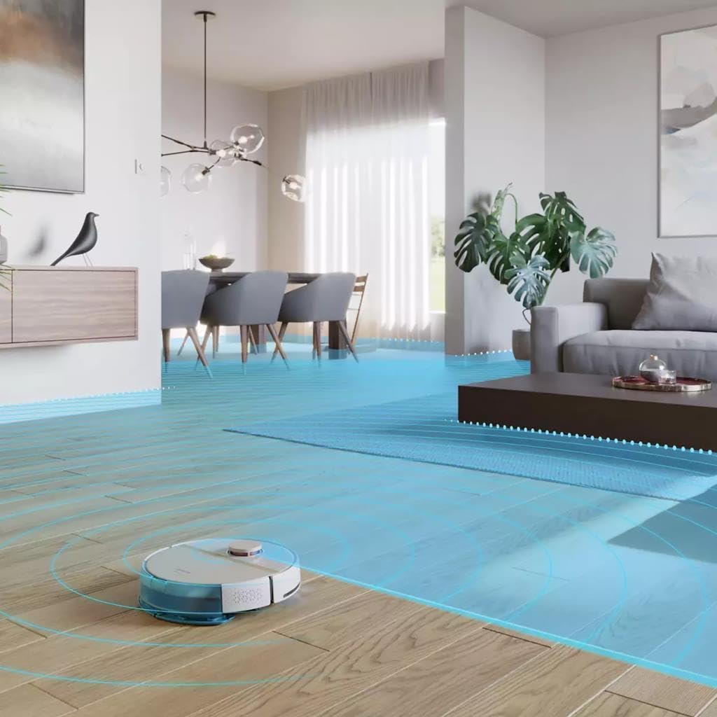 Philips XU7000/02 Homerun 7000 Series Aqua Nass- und Trockenreinigungsroboter, Leistungsstarker 5200mAh Li-Ion Akku, 5000 Pa Saugleistung, 360 Laser-Navigation, EPA11 Filter, Homerun Mobile App