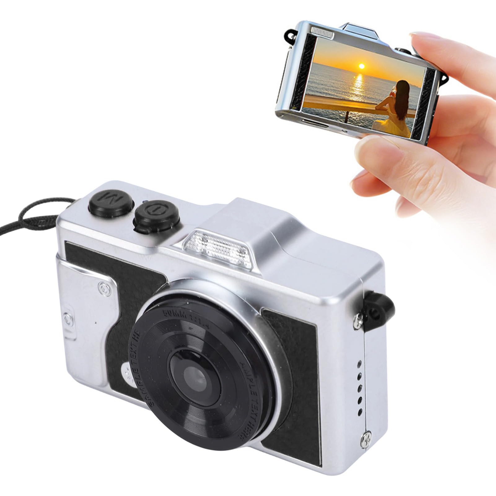Digital Camera, Retro Portable Compact Camera with 1.47 Inch LCD Screen and Anti Shake, 4K 48MP Video Photo, for Travel Photography (Black)-image-46