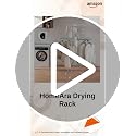 Image of Carbon Steel Clothes Drying Rack 2026 Upgrade 4-Legged 3Tier Foldable Laundry Rack with 4 Pulleys 20 Clips 6 Shoe Dryers 16Drying Rods for Indoor /Outdoor Camping Poolside Space Saving (White)