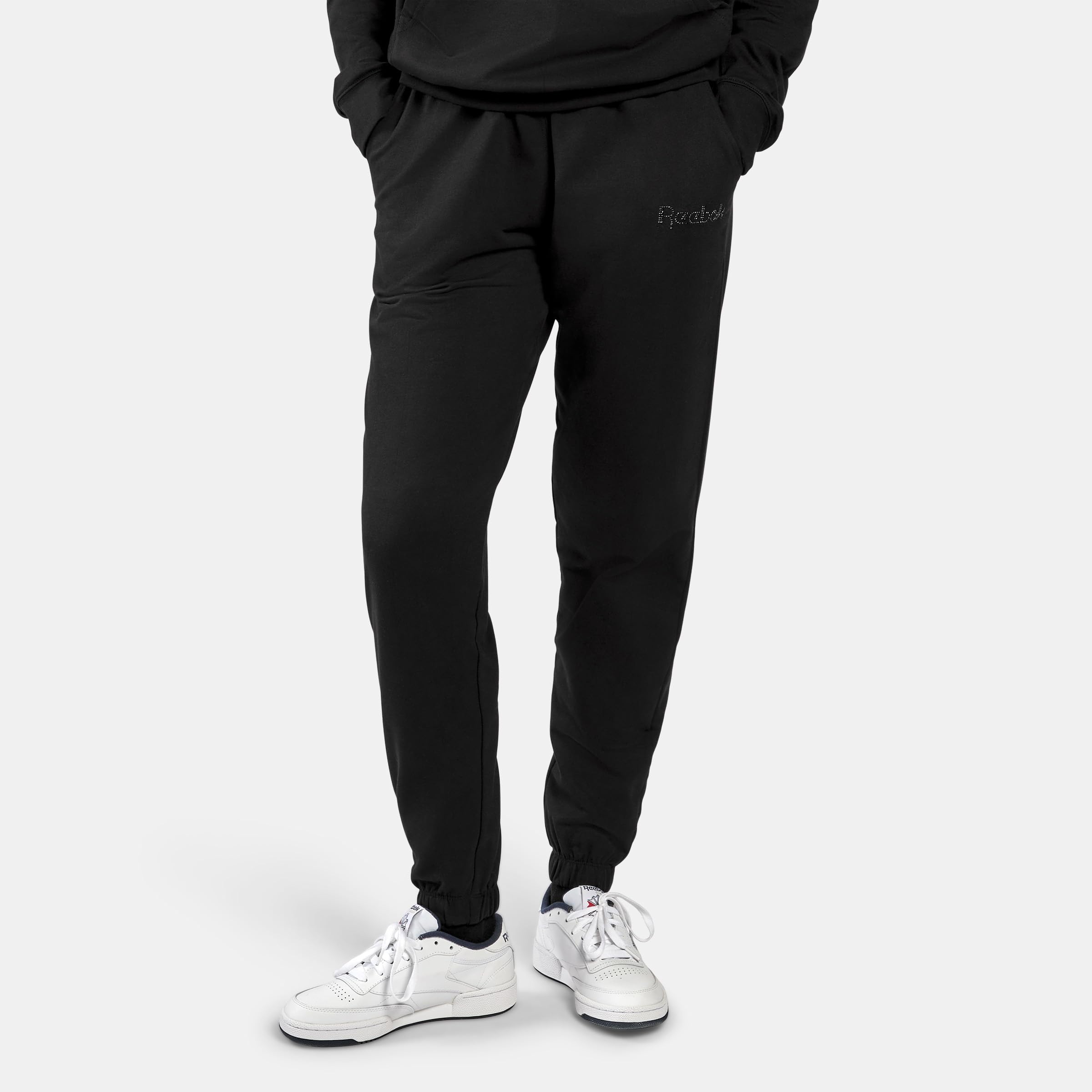 Reebok Studded Logo Pants Black