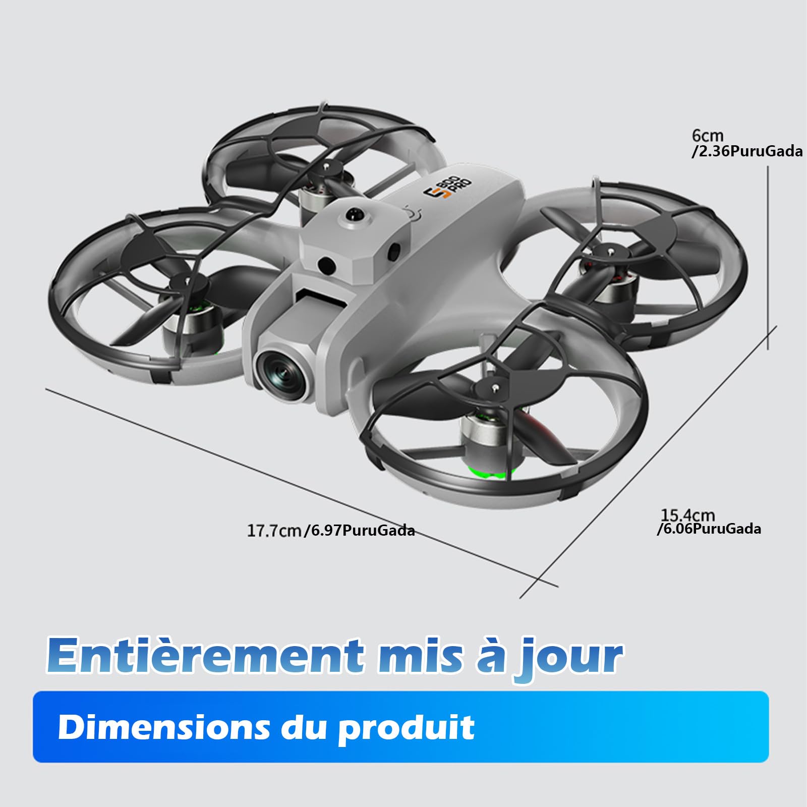 Drone Quadricoptère ≤129g Caméra 2K