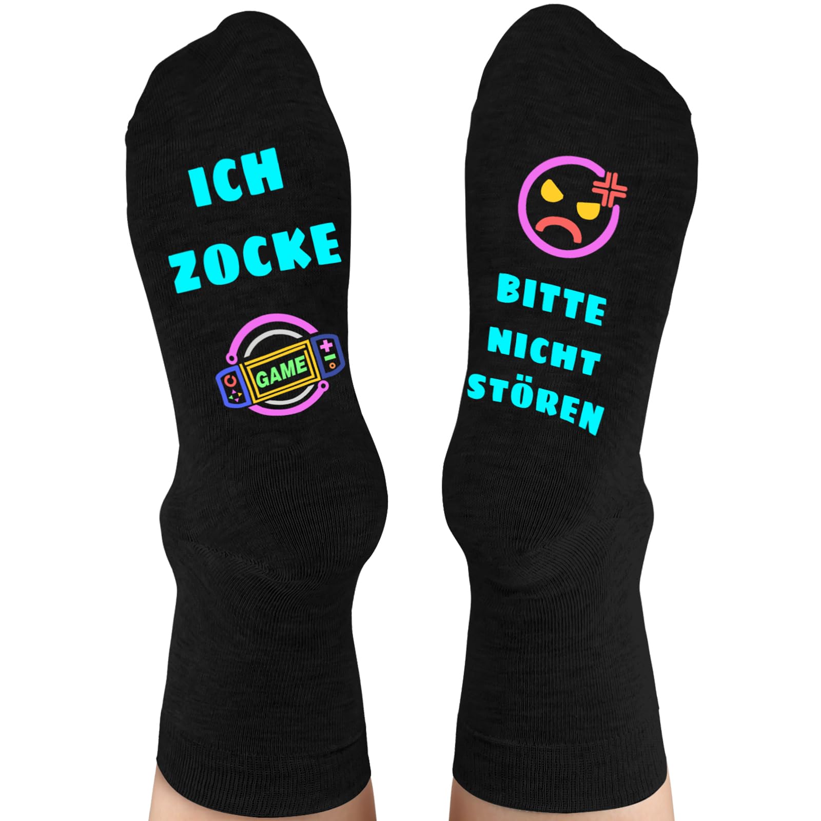 Dealswin Lustige Gaming Socken Gamer Geschenk Mit Spruch Bitte Nicht Stören Ich Zocke Zocken Socken Lustig Neuheit Weihnachts Ostern Geburtstag Geschenke Für Zocker Männer Herren Jungs Frauen Damen