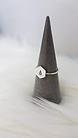 Vista 5 de Hexagon Nature Ring • Dainty Sterling Silver or Gold-Filled Ring • Tiny Stack Ring • Hike Jewelry • Ocean Wave, Evergreen, Mountain Ring