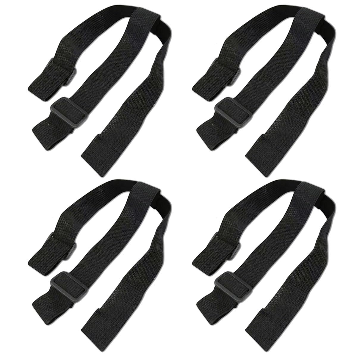 KYUQY 4 Pack Headlamp Replacement Elastic Headband Strap, Headlight Accessories for Head Lamps, Torch Headlamp Light (Black)
