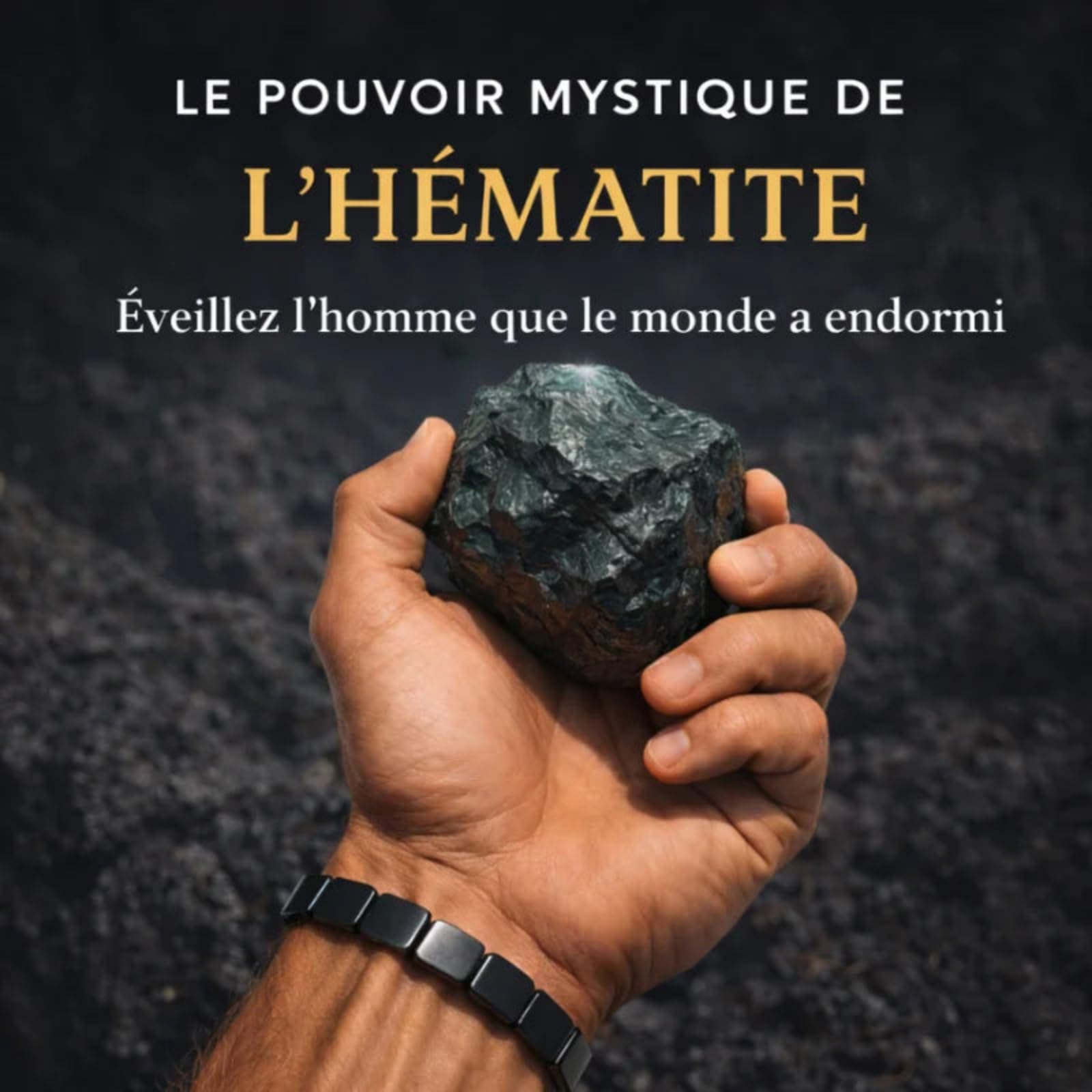 Hematyx Intense Bracelet en hématite naturelle pour homme，Un accessoire élégant pour le poignet, stylé et polyvalent, qui convient à toutes les occasions