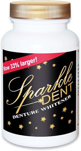 Collections Etc Blanqueador y limpiador de dentaduras postizas Sparkle-Dent