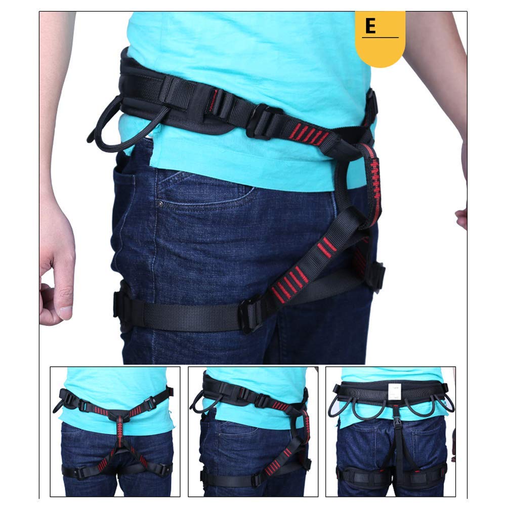 SwaYve Arnés de Escalada, Arnés de Seguridad, Protección Contra Caídas, Equipo de Protección Personal para Rescate de Incendios, Rappel, Escalada de Árboles/E
