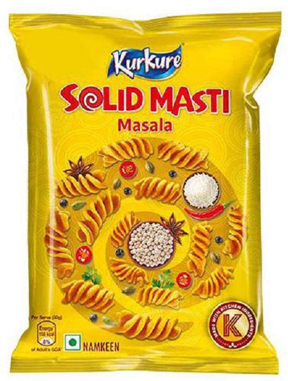 Kurkure Solid Masti Twisteez Masala 75 gm (Pack of 6)