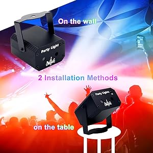 Disco Lights, Party Decorations Lights, USB Mini Sound Activated DJ Light with Remote Control, Projector Strobe Lamp Stage Light for Home Dance Karaoke Christmas Halloween Birthday Wedding Club Show