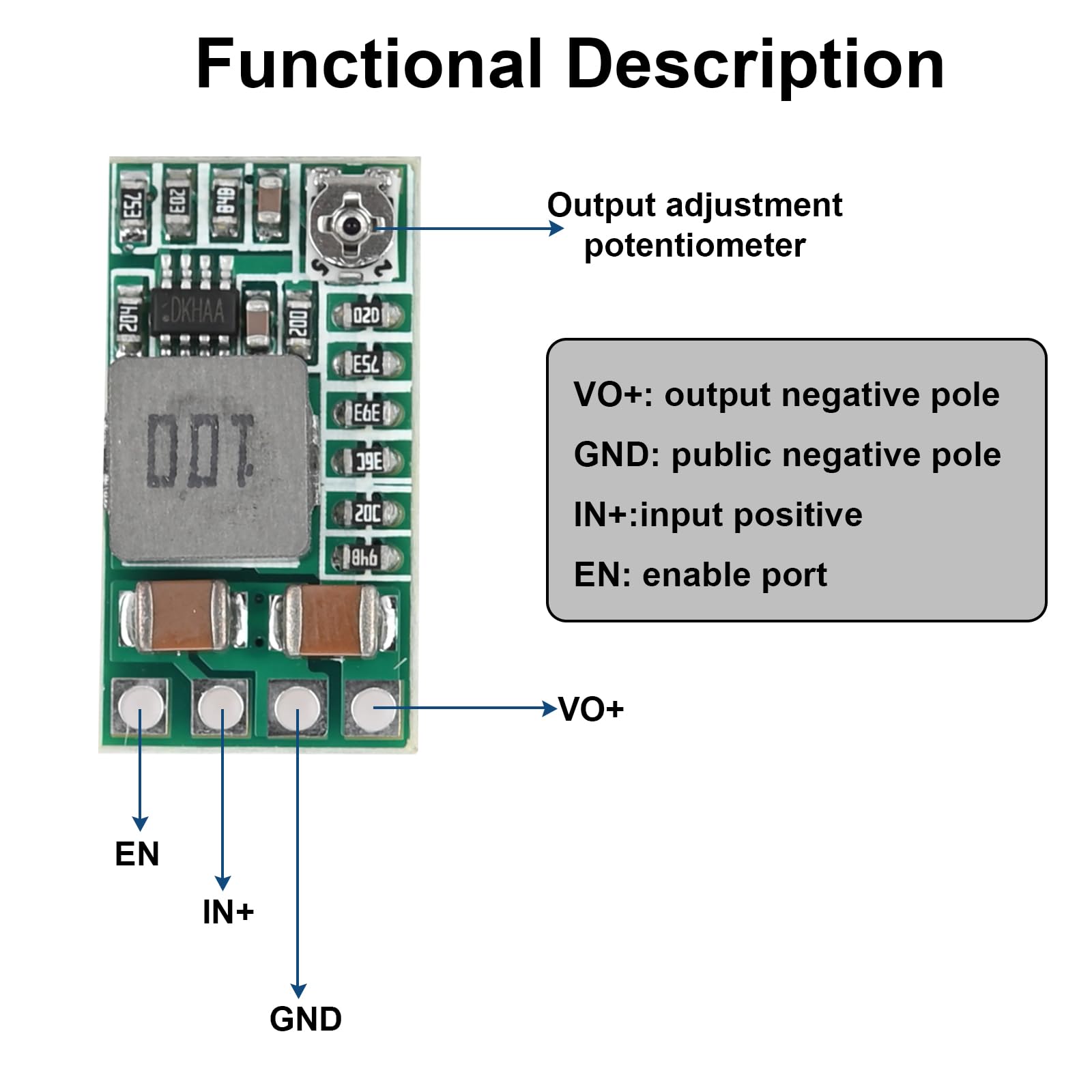 10 sztuk DC-DC Step Down Buck Converter 4,5-20 V do 0,8-17 V 5 V 3 A, mini Step-Down moduł zasilania, moduł regulatora 5 V, mini przetwornica napięcia w dół