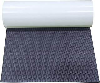 EVA Foam Boat Decking Sheet Marine Mat Non Slip Flooring Mat with Backing Adhesive, Suitable for RV Flooring, Golf Cart, Surf Traction Pad, Yacht, Motor Boat, Swim Platform Pad