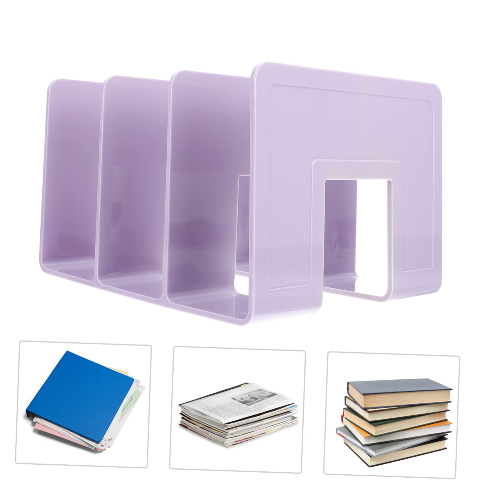 Moderner Acryl Ständer mit Glattem Finish als Buchstütze für Schulbücher und Bürobedarf im Klassenzimmer der Bibliothek