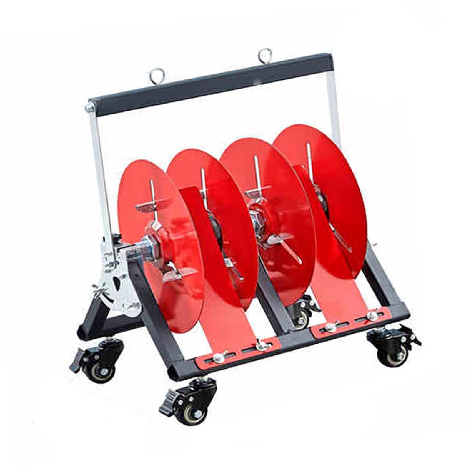 WDSOPK Folding Axle Cable Rack,Wire/Cable Distributor,Transportable Wire Spool Rack Dispenser Cart,for Electrical Industrial and Retail Use (2 reel)