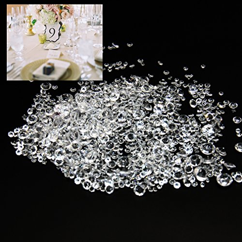 1000 Mixed Size Wedding Decoration Scatter Crystals Table Diamonds