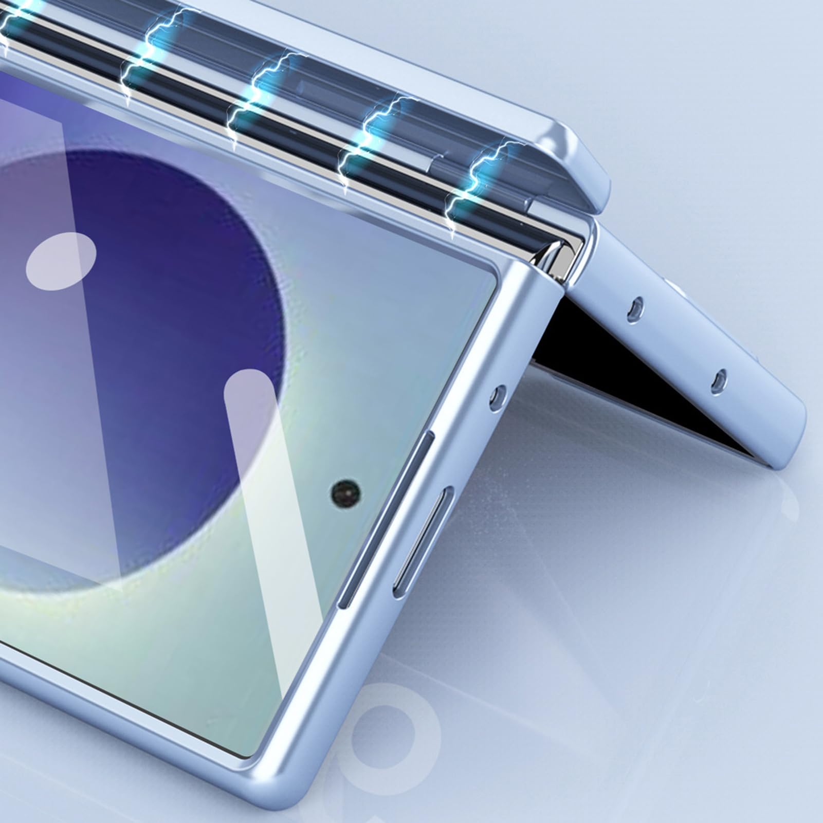 Custodia Magnetica Per Samsung Galaxy Z Fold 8 Ultra, Lega, Cerniera, Carica Wireless
