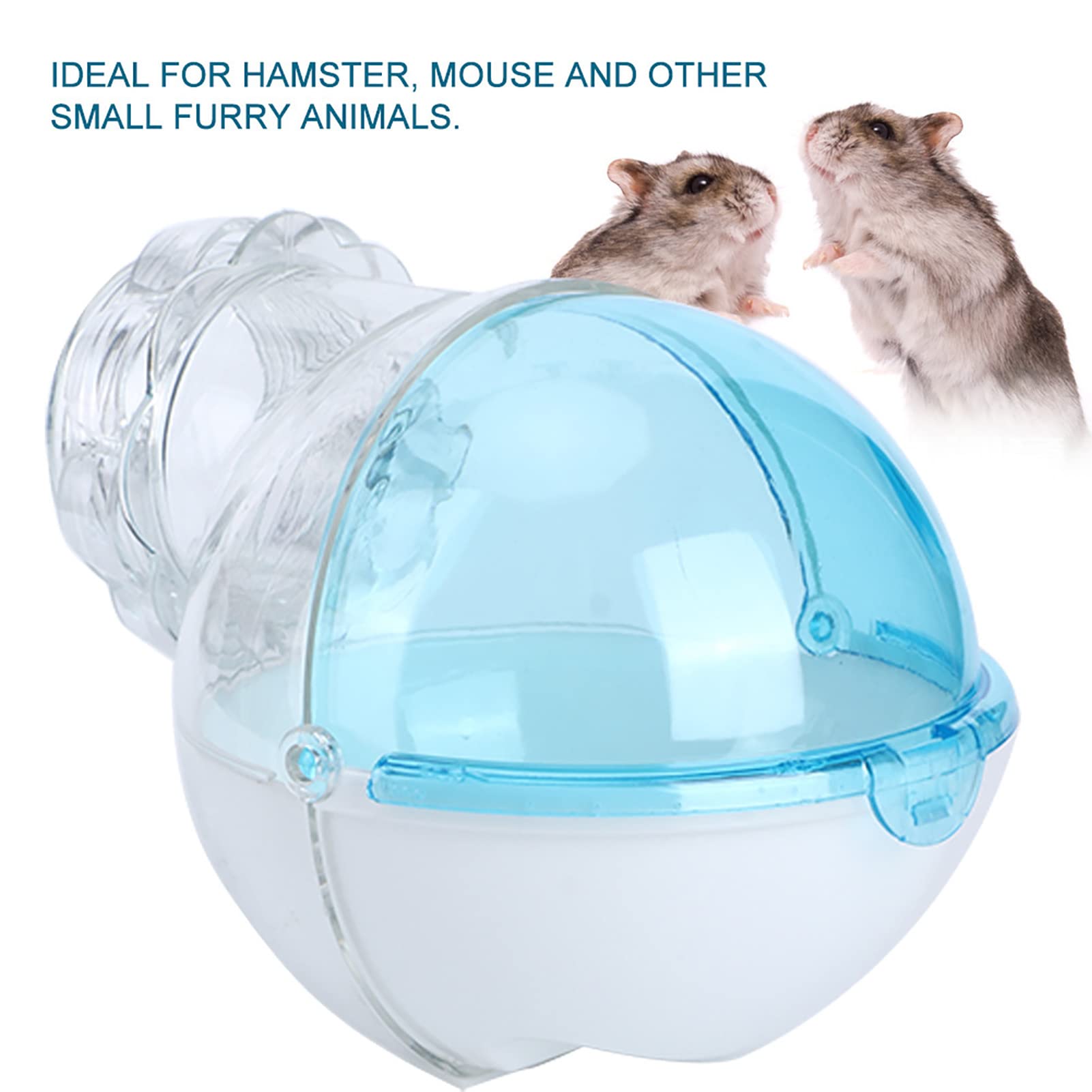 KIMISS Cage Métallique pour Hamster avec Bac à Sable de Bain – Bac à Litière pour Salle de Bain pour Petits Animaux | Idéal pour Les Hamsters, Les Souris et Autres Petits Rongeurs (Blue)