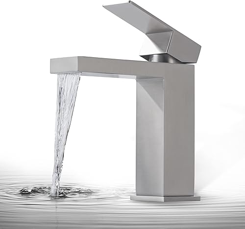 Miniatura 9 de Grifo de lavabo de baño negro mate con una sola manija de latón macizo de un solo agujero para tocador de cocina cubierta de lavabo grifo de barra