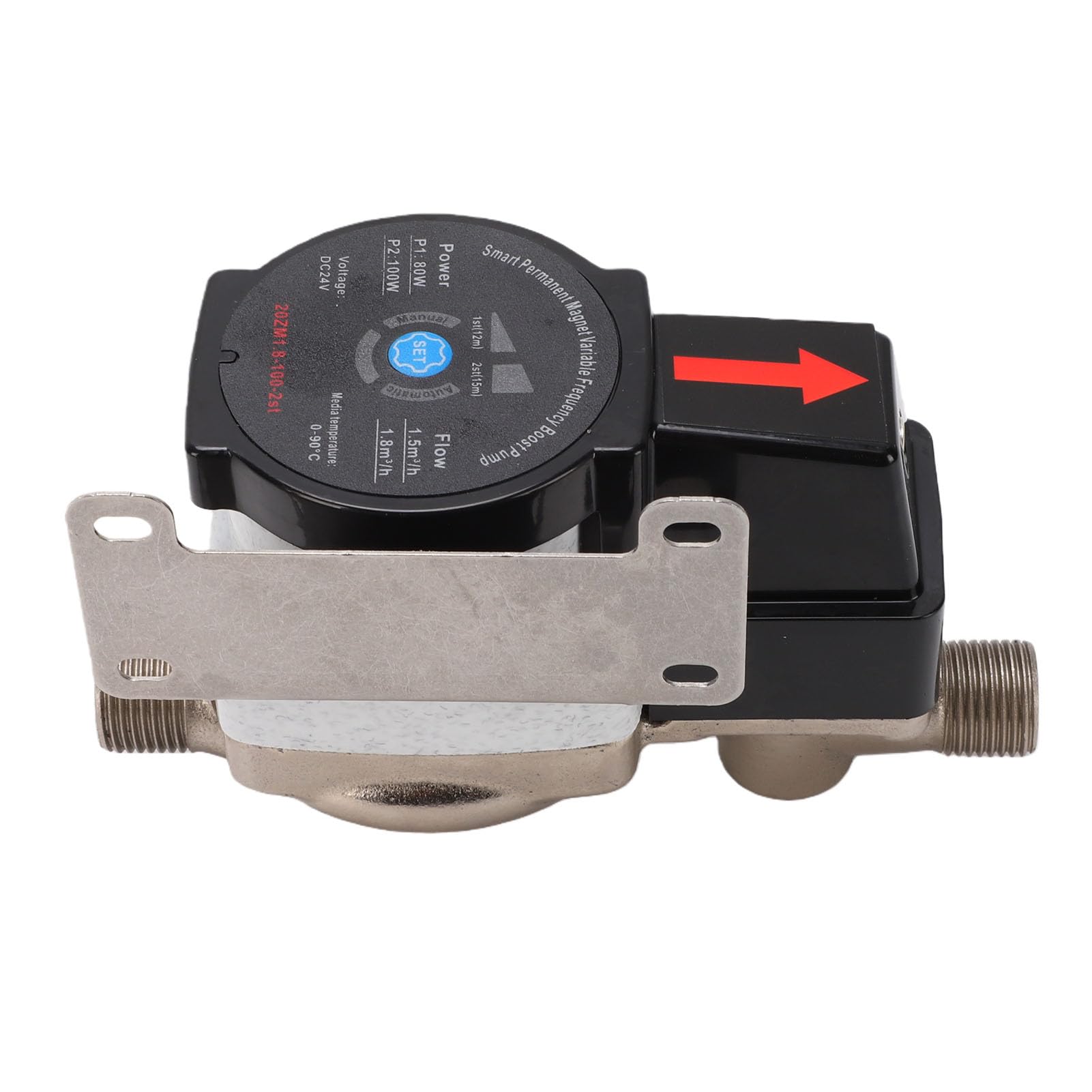 Topiky Pompa Booster Pressione Acqua con Rotore in Ceramica Prestazioni Efficienti e Silenziose per Appartamenti e Case Connessione da 12 Mm (Spina UE 100-240 V)