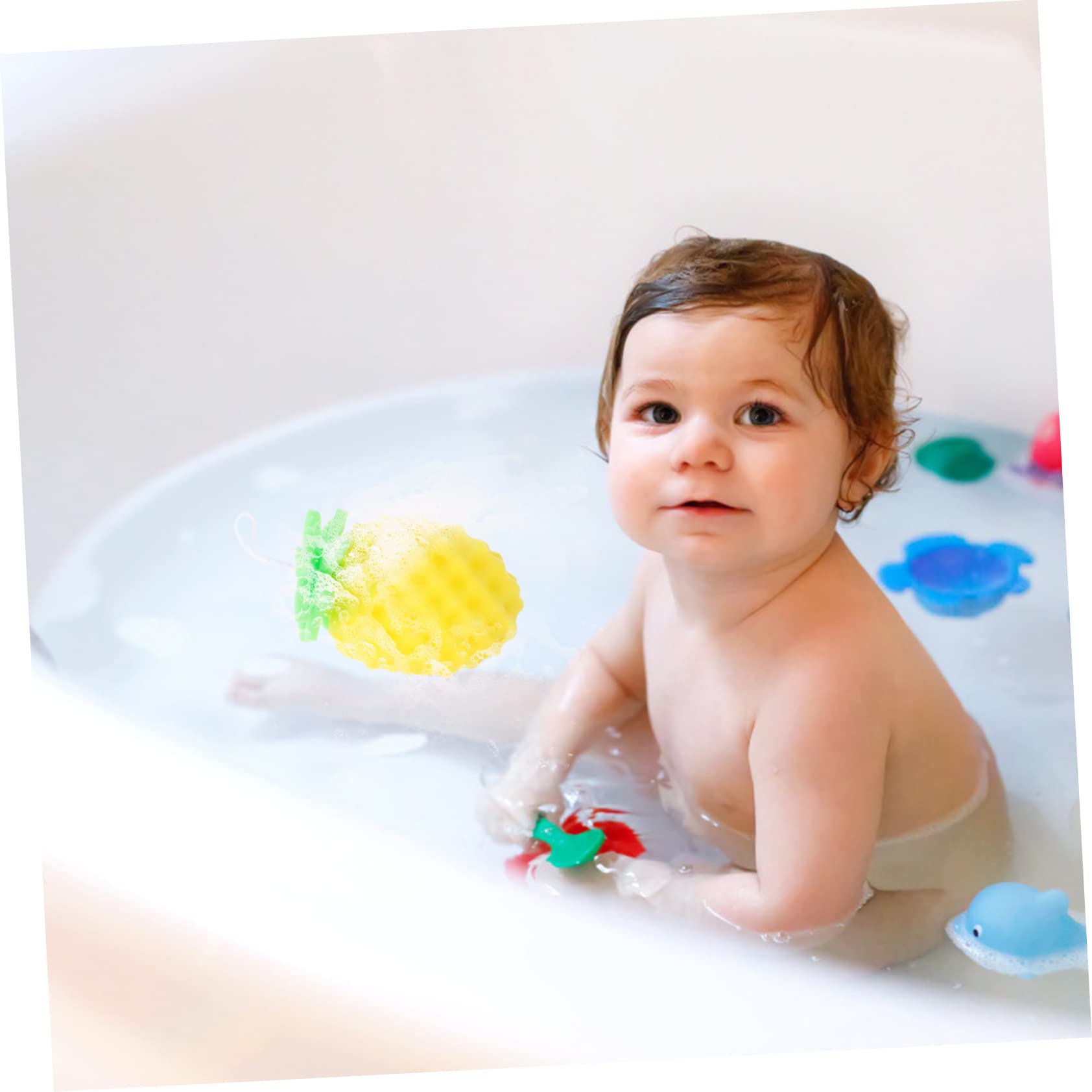 Healvian 5piezas Esponja De Baño Para Bebés Cepillo Exfoliante Hidrófilo Para Viajes Limpieza y Masaje De Piel
