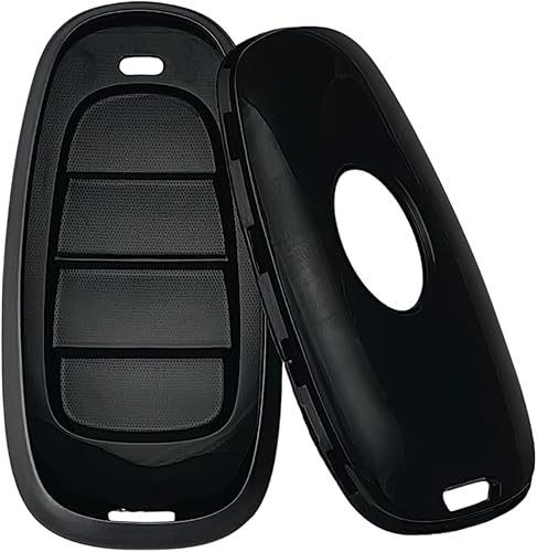 Miniatura 8 de Funda para llavero de TPU compatible con (5 botones) 2019-2023 Hyundai Sonata Sanata Fe Tucson Palisade (negrogris)