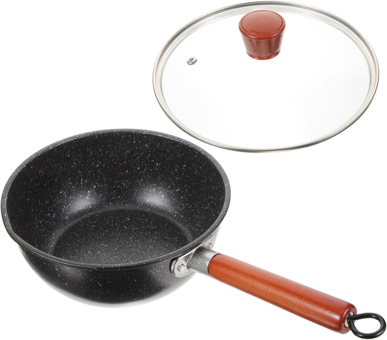 Nonstick Milk Pot with Lid Small Metal Butter Melting Pot for Home Use Lightweight Japanese Style for Heating Milk Cheese