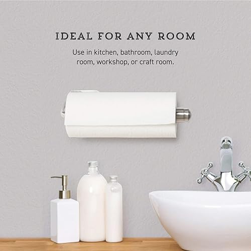 Miniatura 7 de Kamenstein Perfect Tear - Toalleros de papel (13 pulgadas, plateado) y (14 pulgadas, plateado)