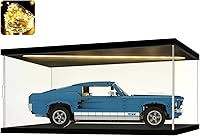 Vista 18 de Vitrina de acrílico para coleccionables, cajas de acrílico transparente para figuras de exhibición, memoribilia, casco de construcción iluminado